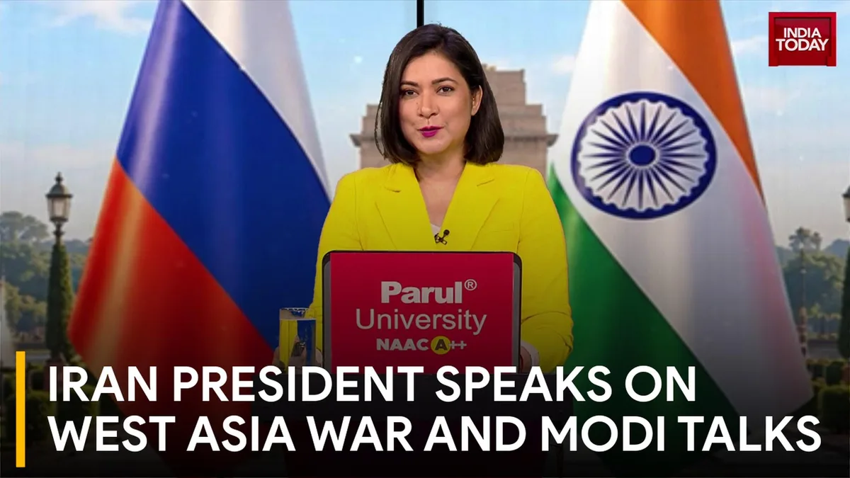 Iran President Masoud Pezeshkian Speaks To India Today Amid West Asia War