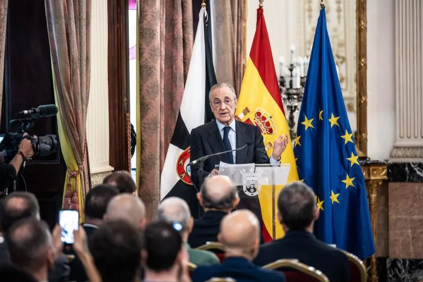 Florentino Pérez en visite à Ceuta après la polémique avec Mbappé, Vinicius et Konaté