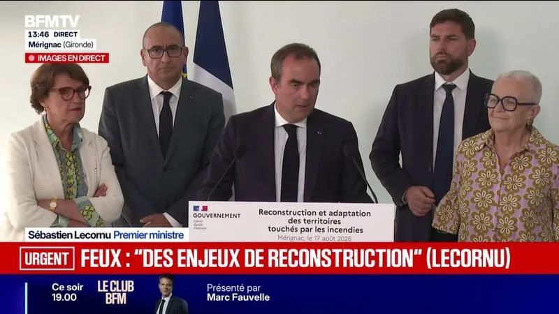 Incendies: "Nous n'avons rien à cacher sur le déroulé des opérations", martèle Sébastien Lecornu