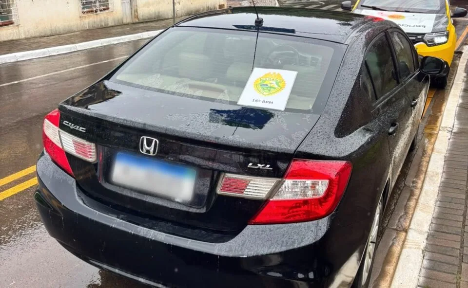 Inteligência artificial encontra carro roubado em Guarapuava e ajuda a prender suspeitos