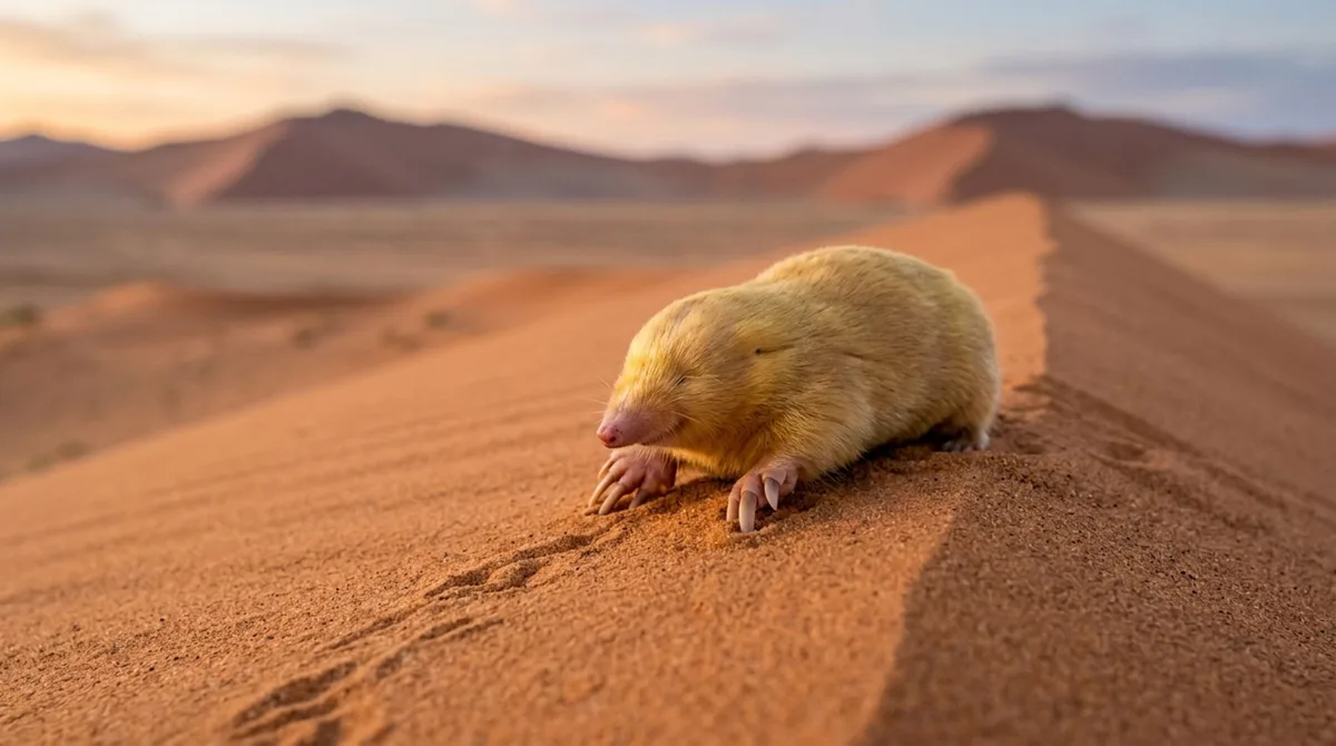 O predador cego do deserto que caça pelas vibrações da areia e parece “nadar” sob as dunas
