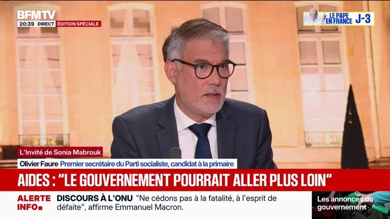 Prix des carburants: "Sur le premier semestre, Total a battu un record en faisant quasiment 10 milliards de bénéfices", rappelle Olivier Faure, candidat à la primaire du Parti socialiste
