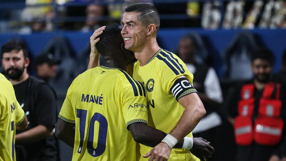 A reação de Cristiano Ronaldo após marcar na vitória do Al Nassr