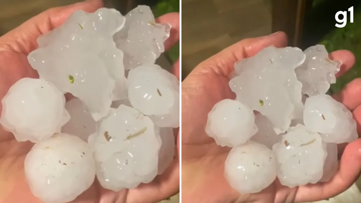 Chuva e granizo causam danos em 17 cidades do RS; confira a previsão do tempo