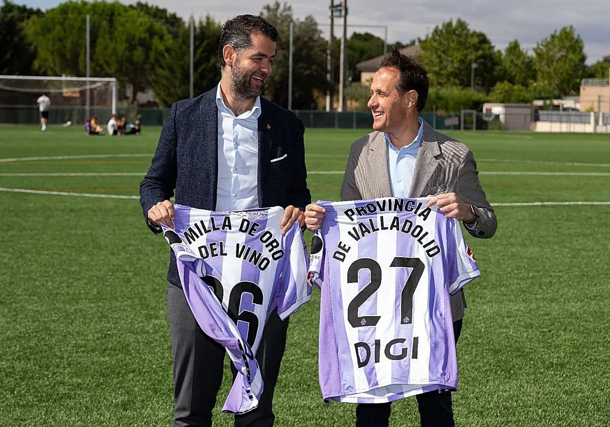 La marca Milla de Oro del Vino lucirá en la camiseta del Real Valladolid