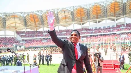 Zambian president sworn in as main rival remains jailed