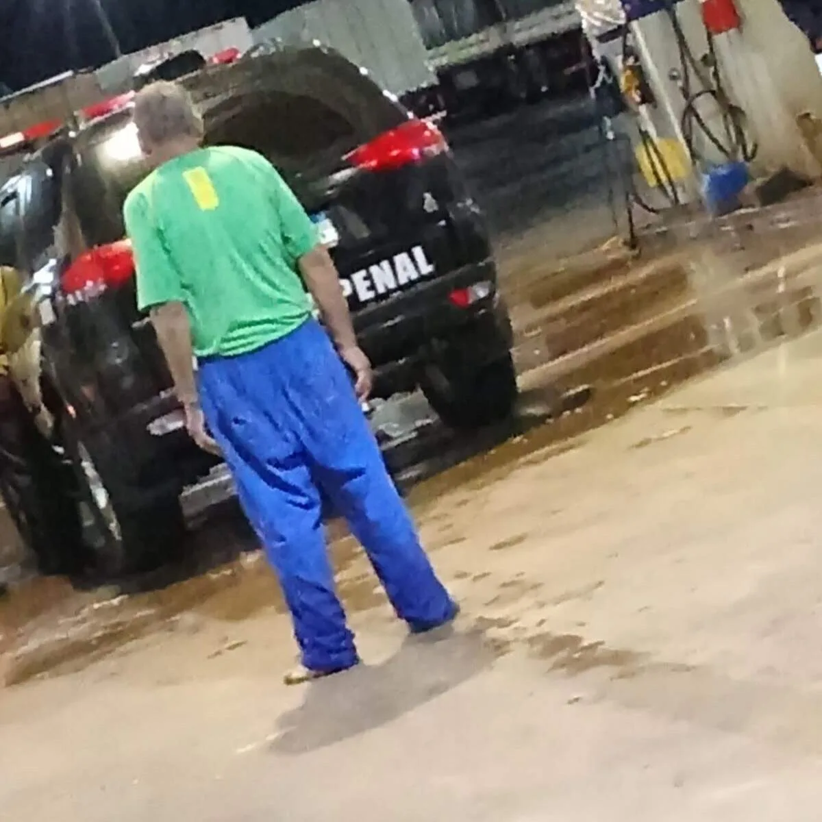 Motorista embriagado é preso ao dirigir viatura da Polícia Penal