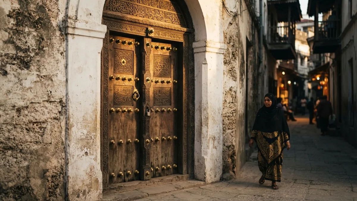 Um porto africano virou labirinto de pedra no Índico: Zanzibar mistura portas entalhadas, becos e edifícios de séculos de comércio