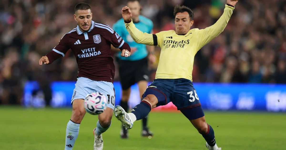 El Aston Villa de Buendía y Garnacho cayó ante los últimos campeones de la Premier League: Arsenal ganó 1-0