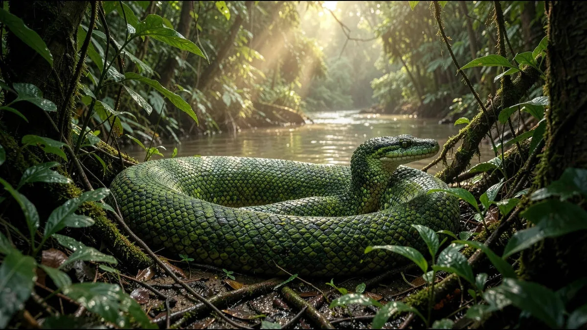 Radio tags reveal Amazon anacondas were spotted at just 17.7% of tracked locations