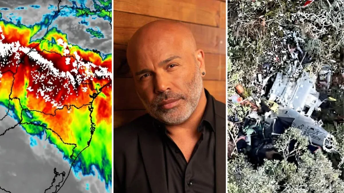 Morte do cantor Rick: helicóptero sumiu durante alerta vermelho para tempestades, ventos fortes e previsão de granizo na Serra Catarinense