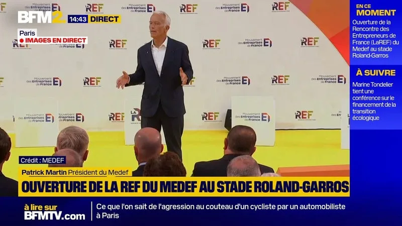 Patrick Martin, président du Medef: "Nous faisons preuve de courage pour affronter cet environnement étranger à toute logique économique"