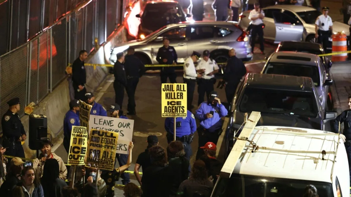 Polizei: Mann in New York bei Auseinandersetzung mit Bundeskräften angeschossen
