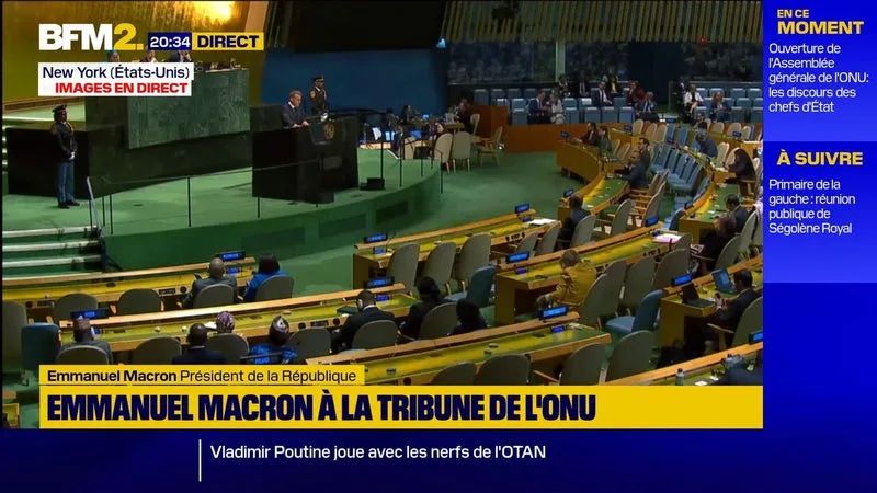 Emmanuel Macron à l'ONU: "Devons-nous contempler ce spectacle qui nous fait honte à tous ?" dénonce le président à propos de Gaza