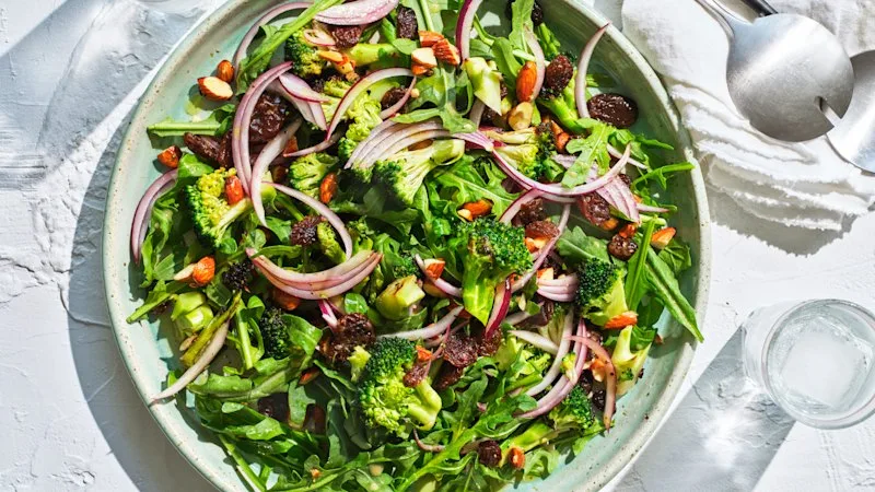Adam Liaw’s grilled broccoli and rocket salad