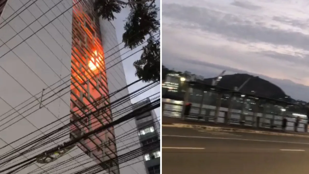 Incêndio atinge apartamento em edifício no Centro de Vitória
