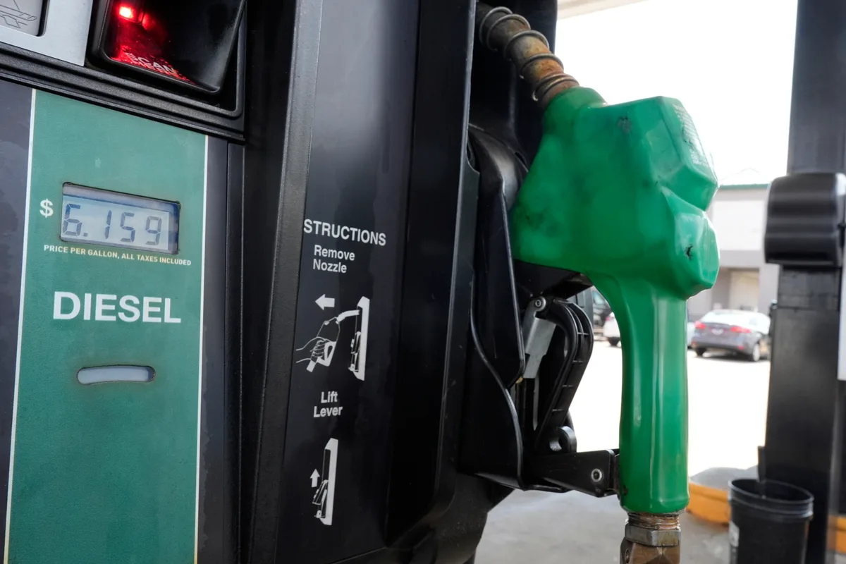 US diesel prices soar past $6 a gallon, deepening strain for hauling everyday goods