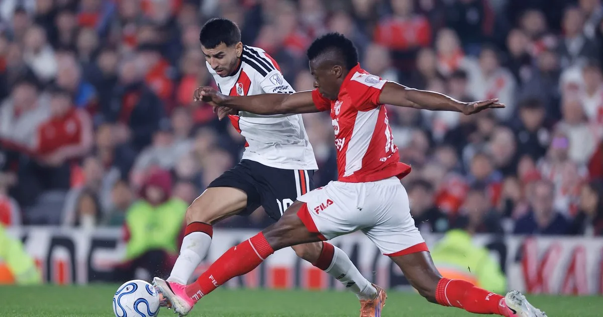 Lo mejor de River vs Independiente Santa Fe por la Sudamericana: del gol de Driussi al penal de Martínez Quarta