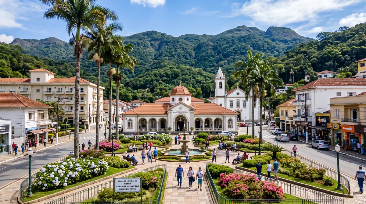 Cidade brasileira fica cercada por serras e águas termais e virou destino para descansar longe das grandes capitais