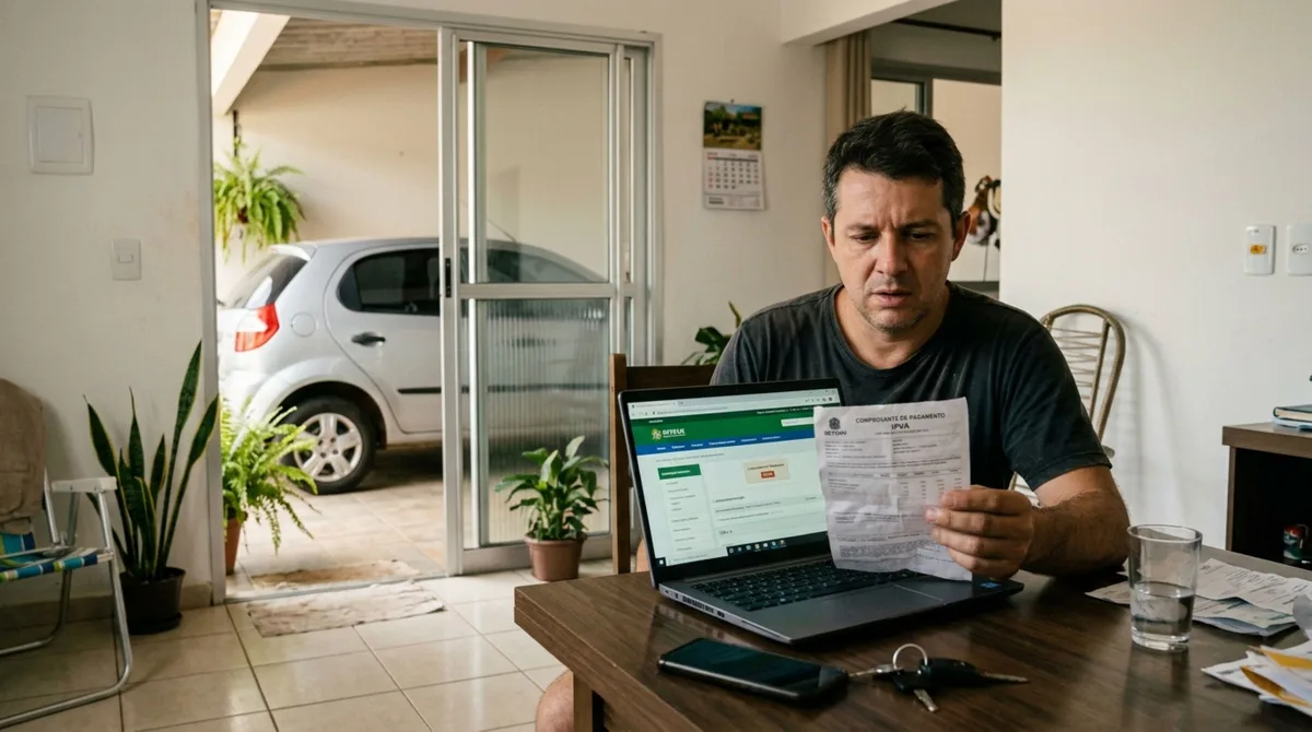 Dono de carro paga o IPVA antes do vencimento, acredita que o veículo está totalmente regularizado e só percebe o licenciamento pendente ao tentar emitir o novo CRLV