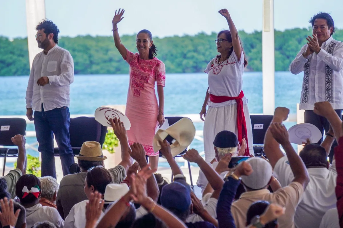 Sheinbaum destina 9 mil 241 MDP al Bienestar, obras del Tren Maya y proyectos de salud y vivienda en Quintana Roo