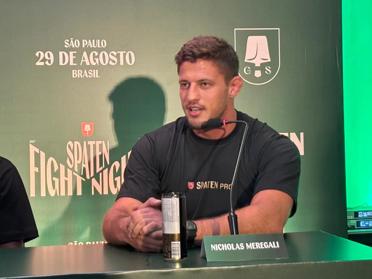 Pena e Meregali arrancam risos com troca de farpas na coletiva do Spaten Fight Night 3