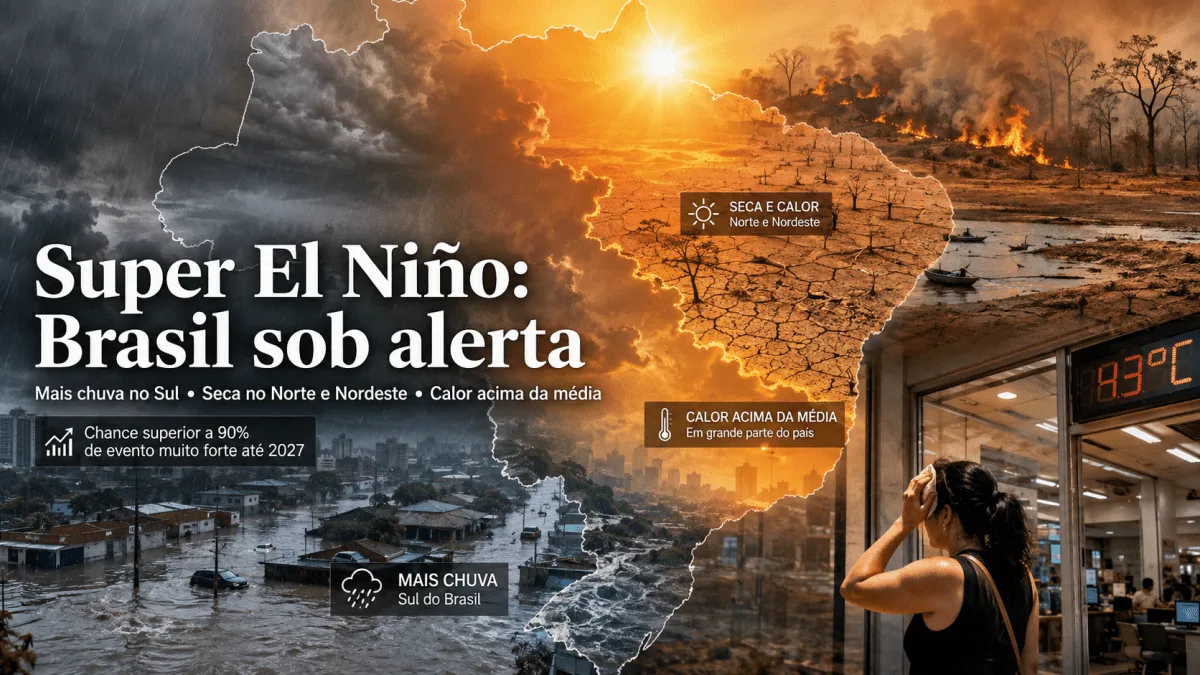 Super El Niño: Brasil pode enfrentar o fenômeno climático mais intenso já registrado na história