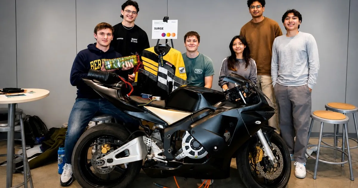Convirtieron una Honda deportiva averiada en una moto eléctrica: el proyecto universitario que busca formar ingenieros y atraer patrocinadores