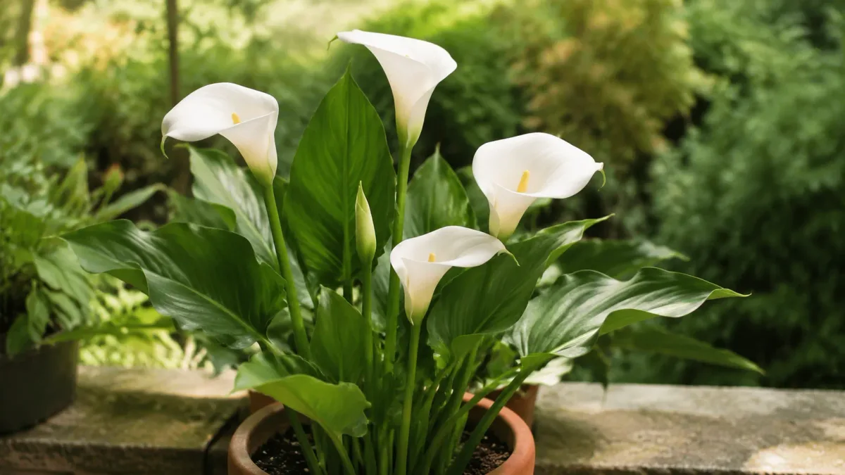 Copo-de-Leite: 6 truques que ajudam essa planta de flores brancas em formato de taça a produzir novas hastes florais sem comprometer as folhas