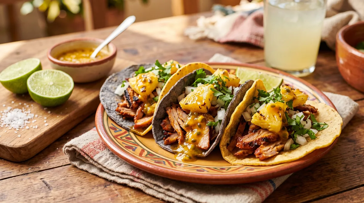 La receta de tacos al pastor que combina el sabor mexicano con un toque peruano