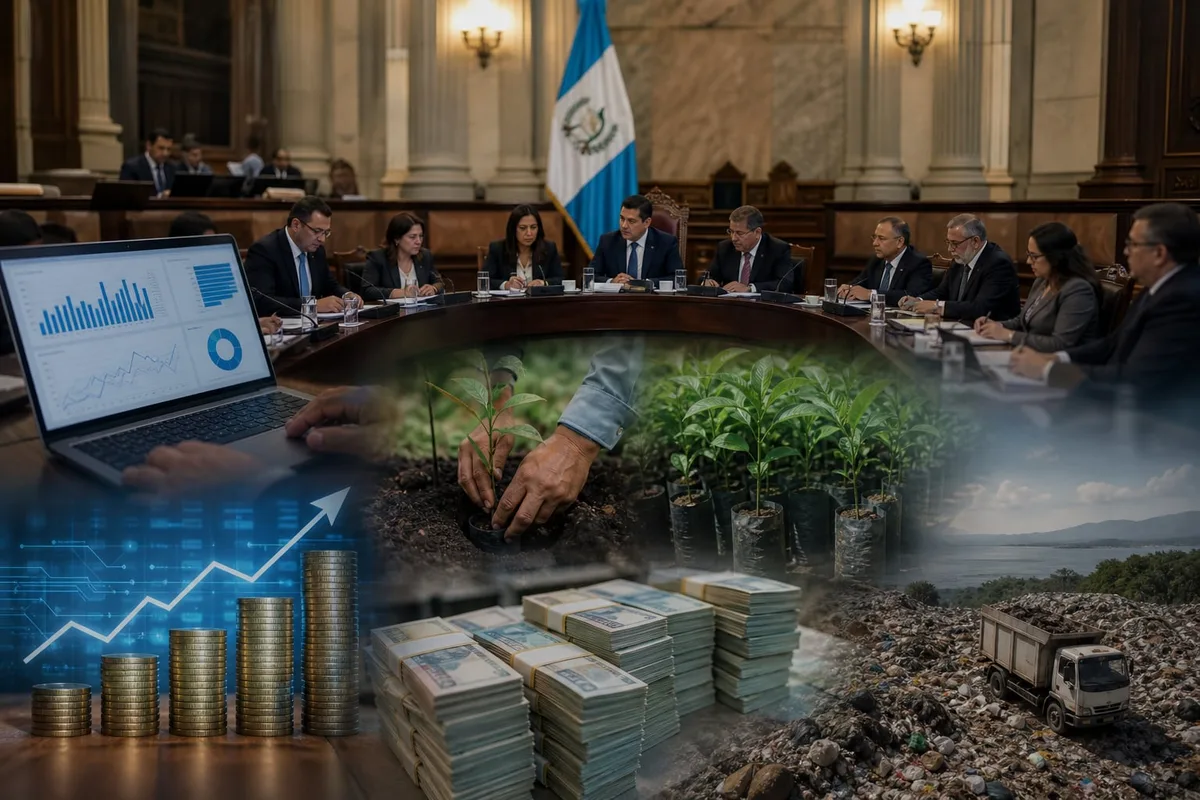 La comisión legislativa de Finanzas del Congreso de Guatemala condiciona los aumentos presupuestarios de 2027 al avance del gasto público