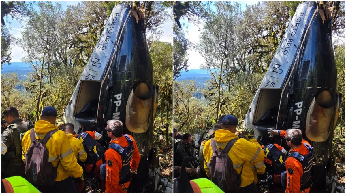 Queda de helicóptero que matou cantor Rick e outros 4 em SC será investigada em duas frentes; veja o que se sabe
