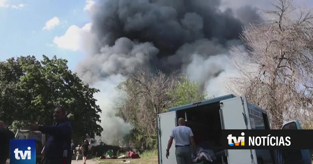 Drones russos atingem centro de acolhimento temporário em Kramatorsk