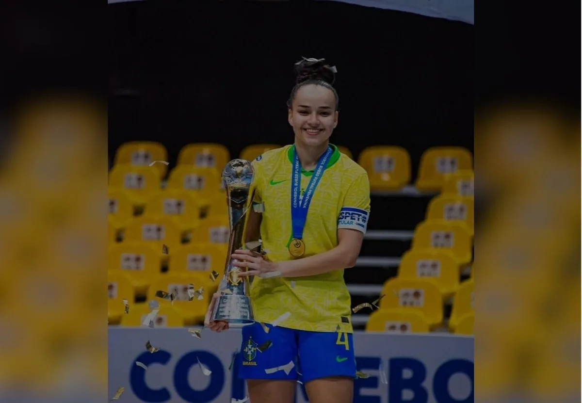 De capitã ao título: tocantinense é campeã Sul-Americana com a Seleção Sub-20 de Futsal