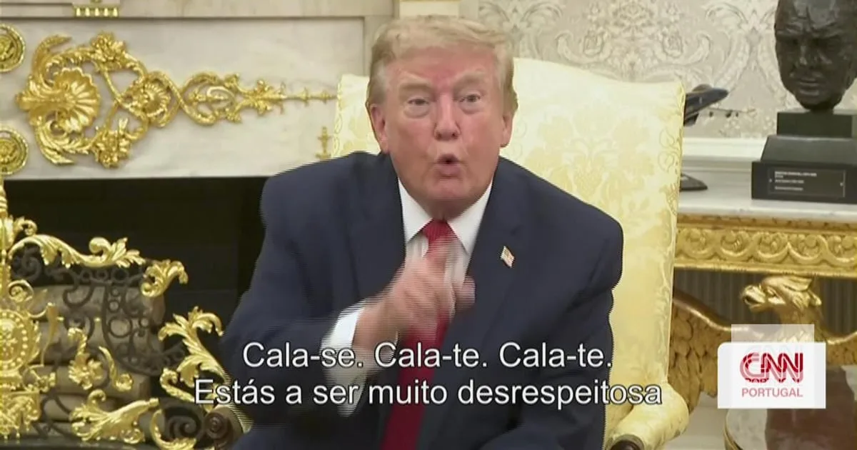 "Cala-te!". Foi assim que Trump respondeu à CNN quando questionado sobre a Coreia do Norte