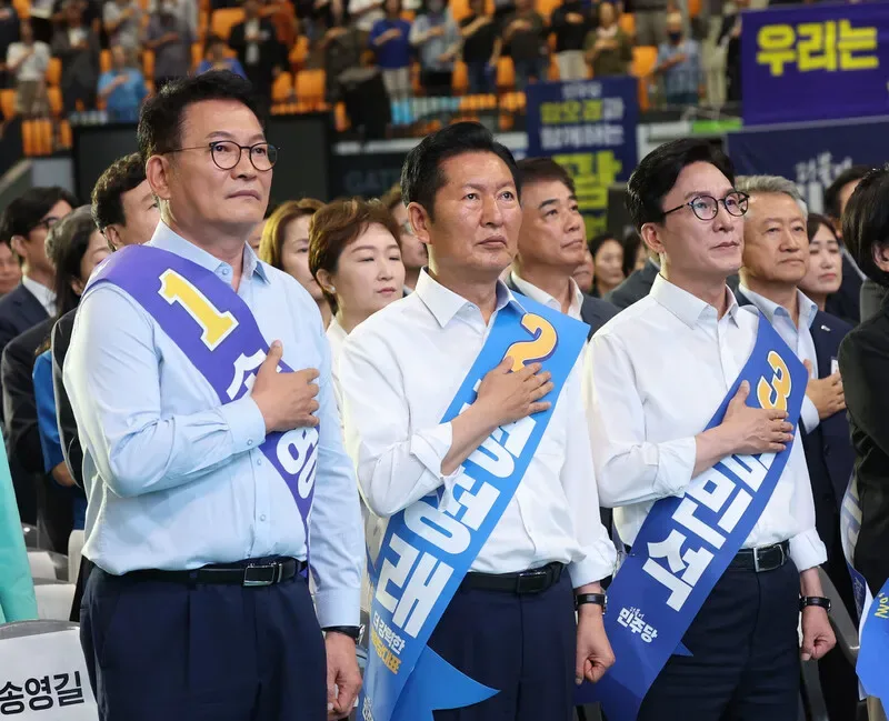 김민석, 과반까지 1%…최민희·박선원 0.3%p 차이, 수석최고위원은?