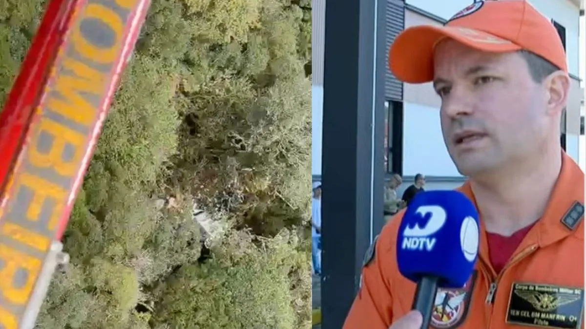 ‘Destroços muito pequenos’: Tenente-Coronel revela como Arcanjo 03 encontrou aeronave com Rick e mais 4 mortos em SC