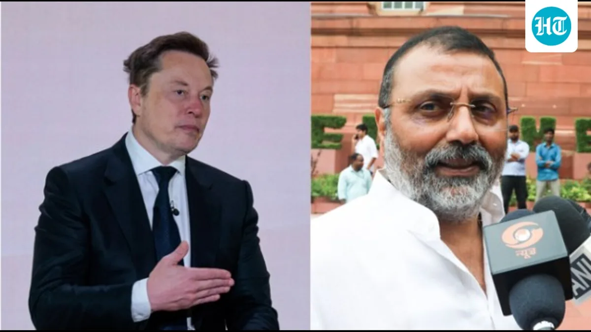 ‘Starlink poses security challenges’: Nishikant Dubey hits out at Elon Musk as row escalates