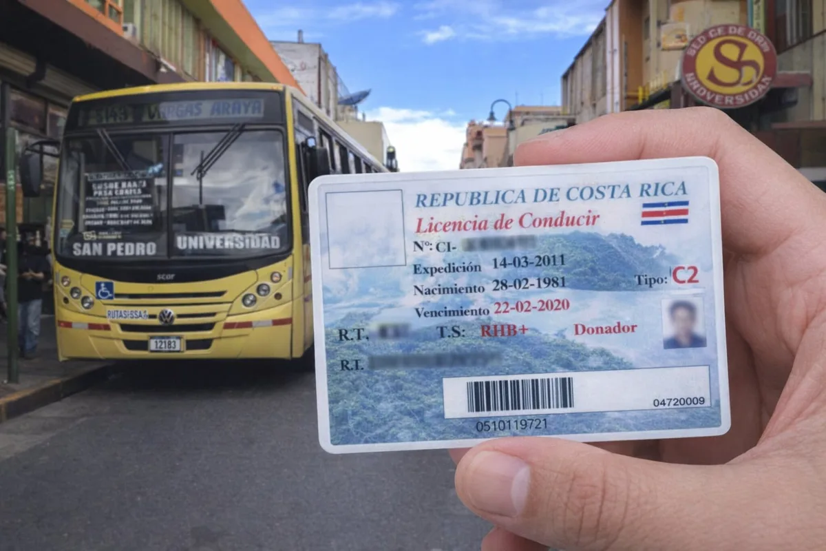 Costa Rica reduce requisito para licencia C2 y abre la puerta a nuevos conductores de autobús