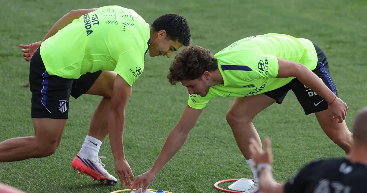 Julián Álvarez, ausente en la práctica del Atlético de Madrid