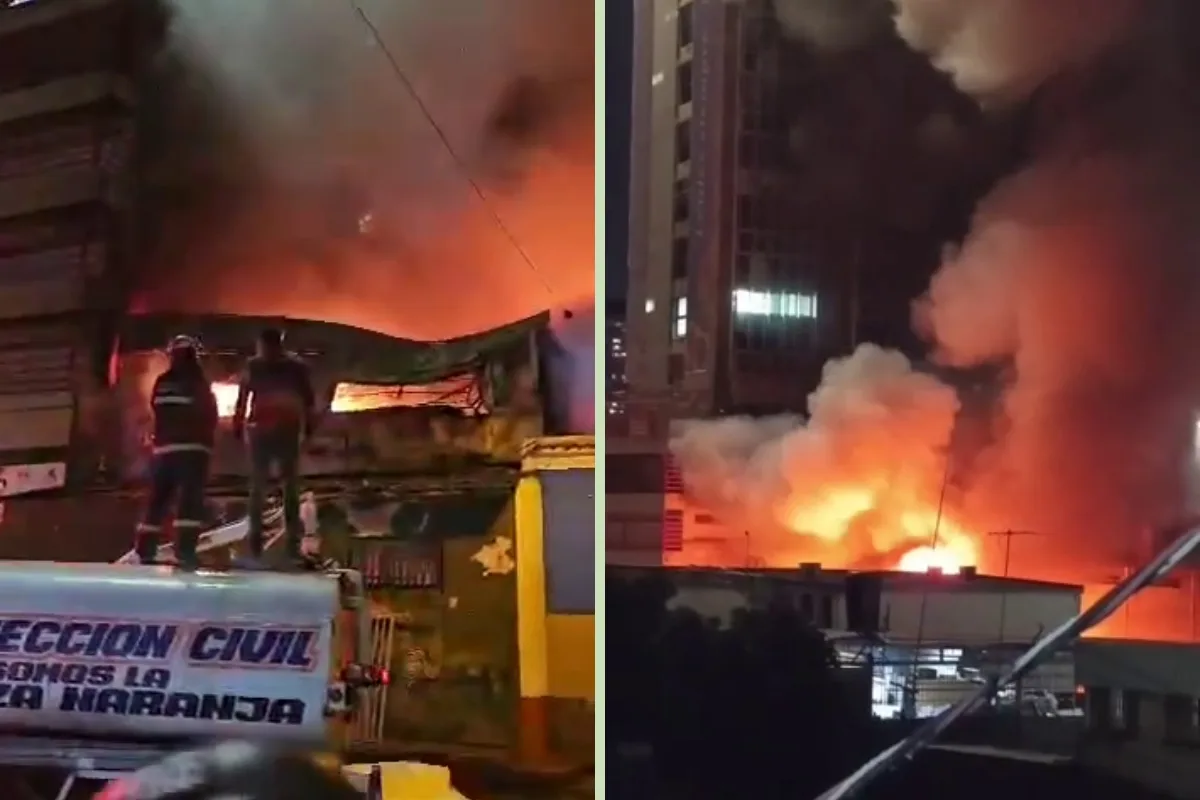 Dos personas resultaron heridas tras incendio en una carpintería en la avenida Andrés Bello este #20Ago (VIDEOS)