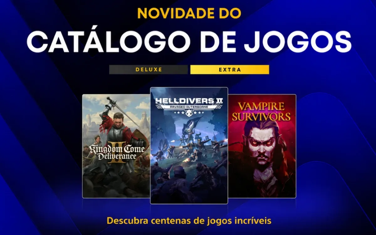 PlayStation Plus Extra e Deluxe de agosto recebe Kingdom Come Deliverance 2 e mais 9 jogos