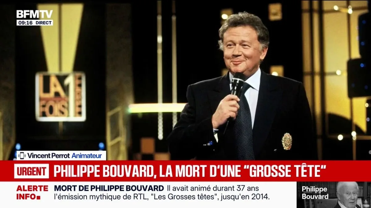 Mort de Philippe Bouvard: "On a beau s'y attendre, quand la nouvelle tombe, c'est très difficile", confie Vincent Perrot, journaliste et animateur