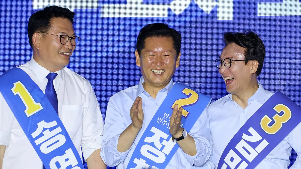 김민석·정청래 3086표 차... 오늘 호남서 승부 갈린다