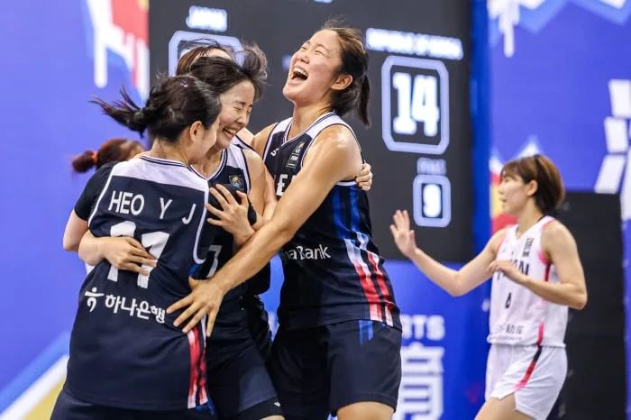 '9득점 6리바운드' 김정은, 한국 女 3X3 농구 싱가포르 완파…3전 전승 8강 직행