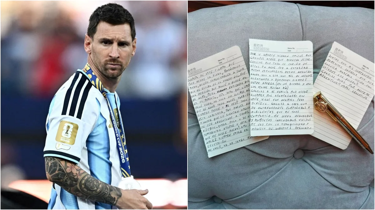 El detalle de la lapicera con la que Lionel Messi firmó su carta de despedida de la Seleccion argentina