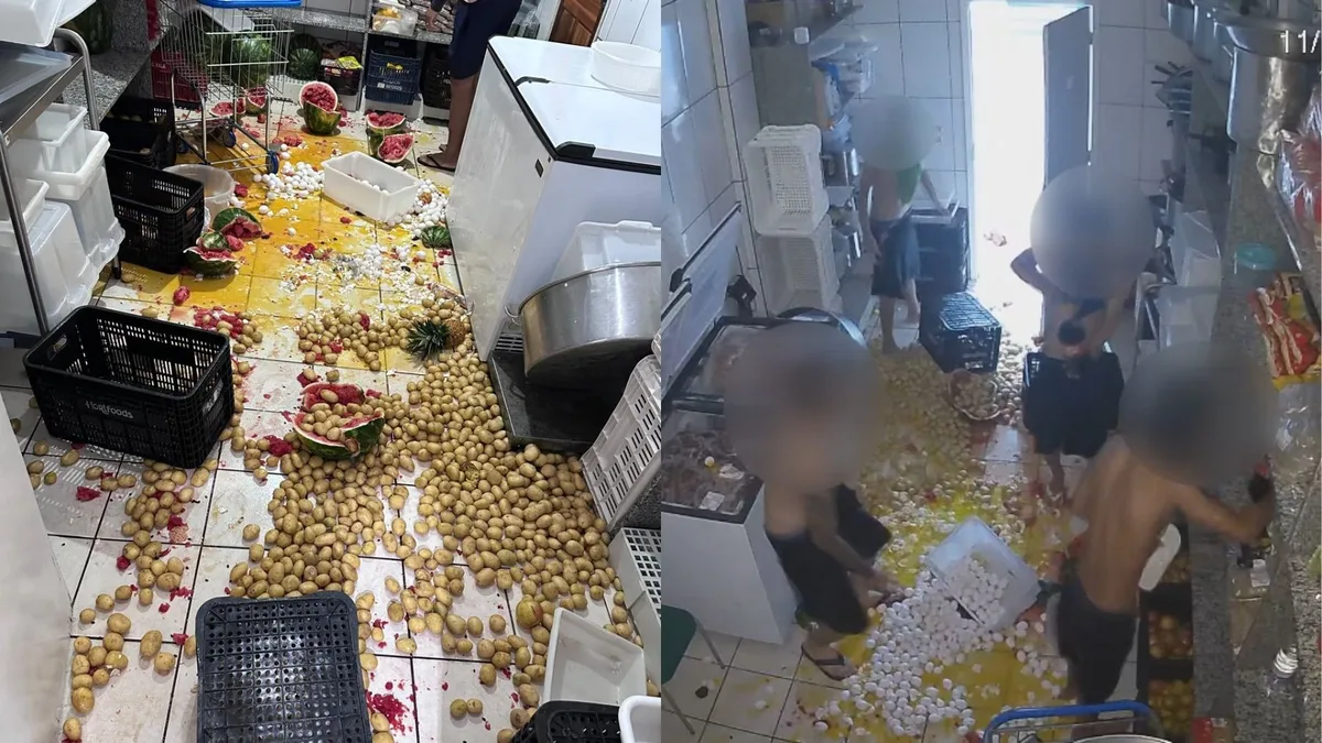 VÍDEO: adolescentes invadem escola municipal no Paraná, fazem ‘guerra de comida’ e destroem cerca de 400 ovos