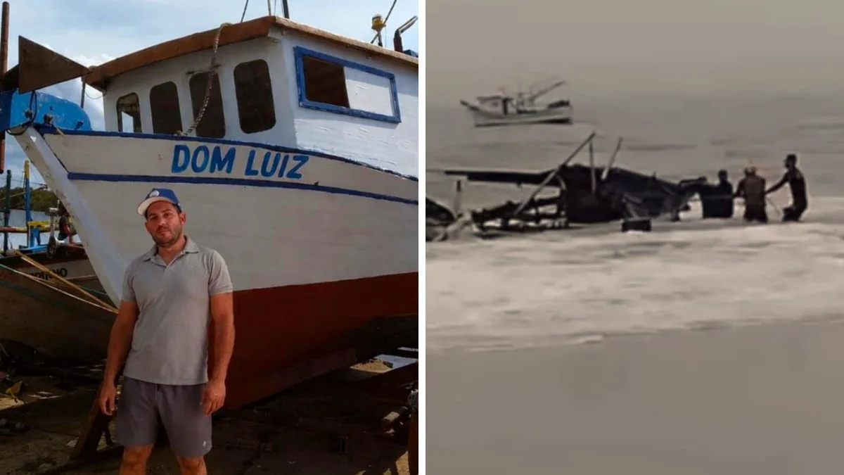 ‘Minha família é de pescadores’: naufrágio destrói barco e deixa pescador sem o principal sustento em SC