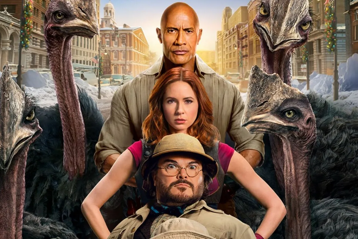 Яркий постер фильма «Джуманджи 3: Великий побег» — премьера 25 декабря