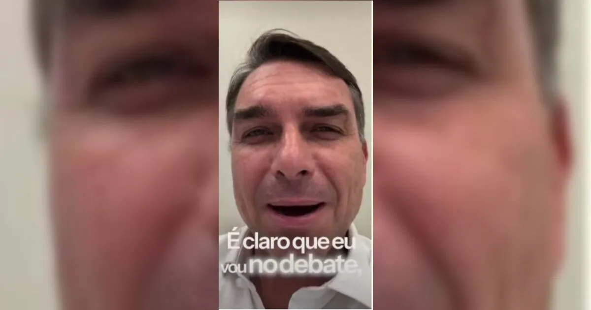 Flávio Bolsonaro recua, provoca Lula e irá no debate de domingo (18) na Band